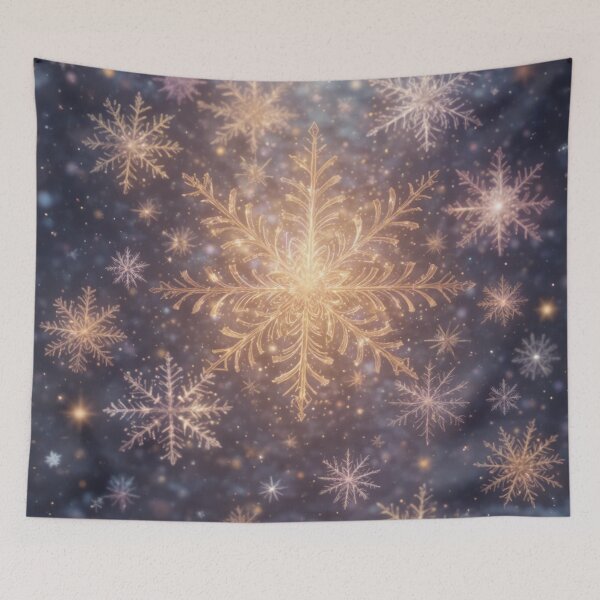 Item preview, Glowing Snowflakes in a Mystical Night designed and sold by InezPhotography.