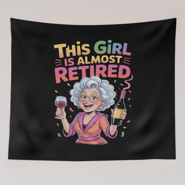 Item preview, This Girl Is Almost Retired Funny Countdown to Retirement designed and sold by Idarmotar.