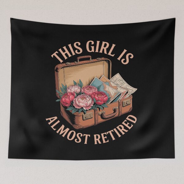 Item preview, This Girl Is Almost Retired Travel Journey designed and sold by Idarmotar.