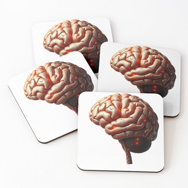 Item preview, Illuminated Brain 3D Render - Neuroscience and Thought Art designed and sold by Maldives-Art.