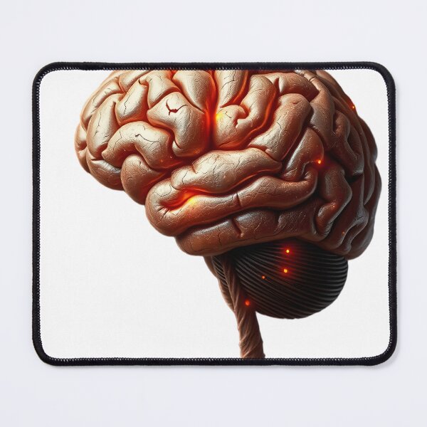 Item preview, Illuminated Brain 3D Render - Neuroscience and Thought Art designed and sold by Maldives-Art.