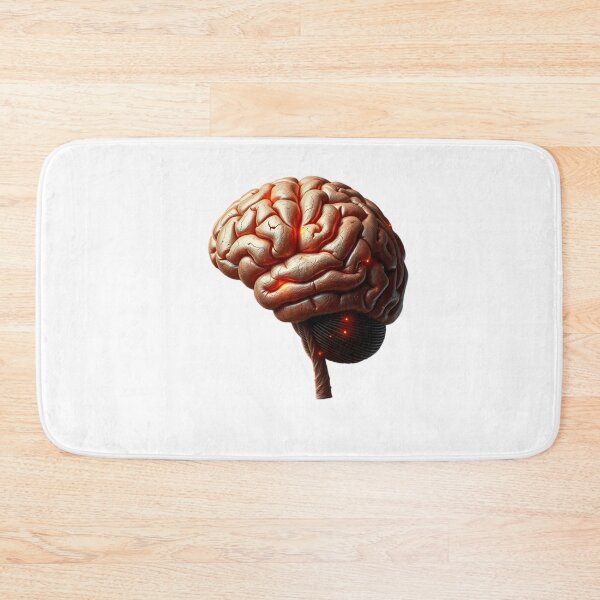 Item preview, Illuminated Brain 3D Render - Neuroscience and Thought Art designed and sold by Maldives-Art.