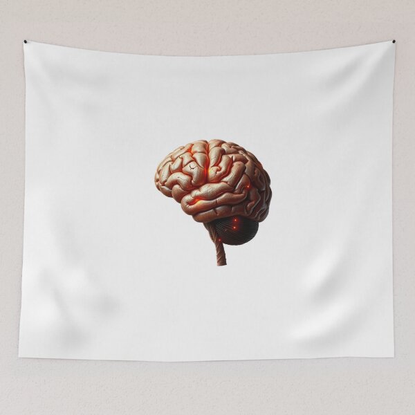 Item preview, Illuminated Brain 3D Render - Neuroscience and Thought Art designed and sold by Maldives-Art.