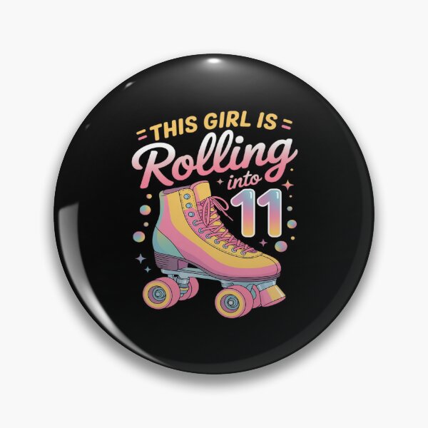 Item preview, This Girl Is Rolling Into 11 Skating Skaters 11th Birthday designed and sold by Idarmotar.