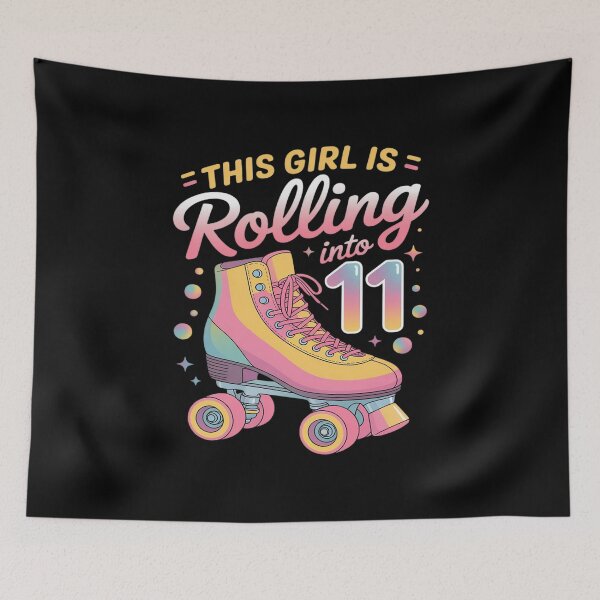 Item preview, This Girl Is Rolling Into 11 Skating Skaters 11th Birthday designed and sold by Idarmotar.