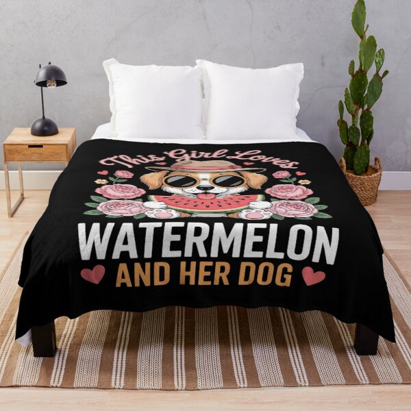 Artikelvorschau, This Girl Loves Watermelon And Her Brussels Griffon Dog Mom entworfen und verkauft von Idarmotar.