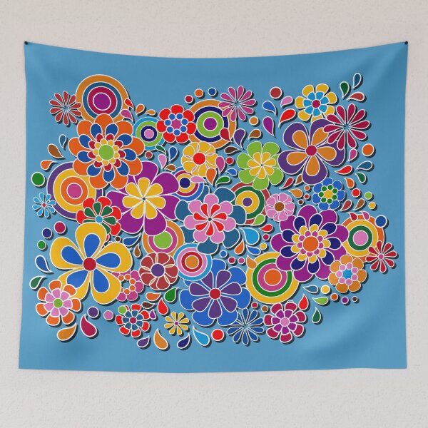 Item preview, Fantastic Colorful Floral Art designed and sold by Alondra.