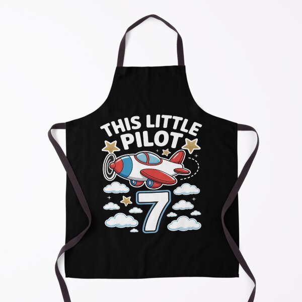 Item preview, This little Pilot is 7 year old Airplane 7th Birthday Boy designed and sold by Idarmotar.