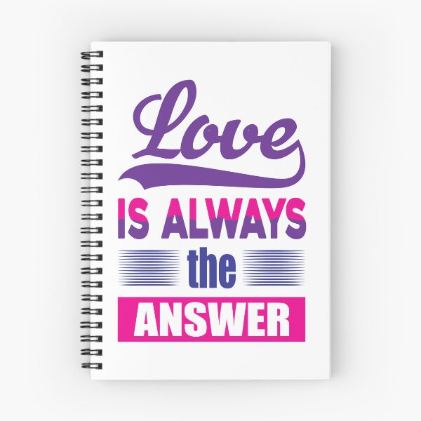 Item preview, Love Is Always the Answer Positive Quote designed and sold by MursalinDesigns.