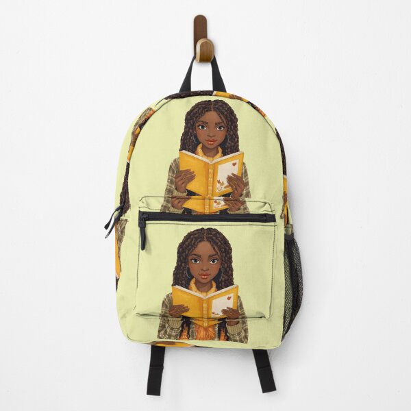 Item preview, Cozy Black Girl Reading designed and sold by lovelywhimsyart.