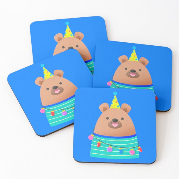 Item preview, Adorable bear wrapped in festive Christmas lights designed and sold by nuchz.