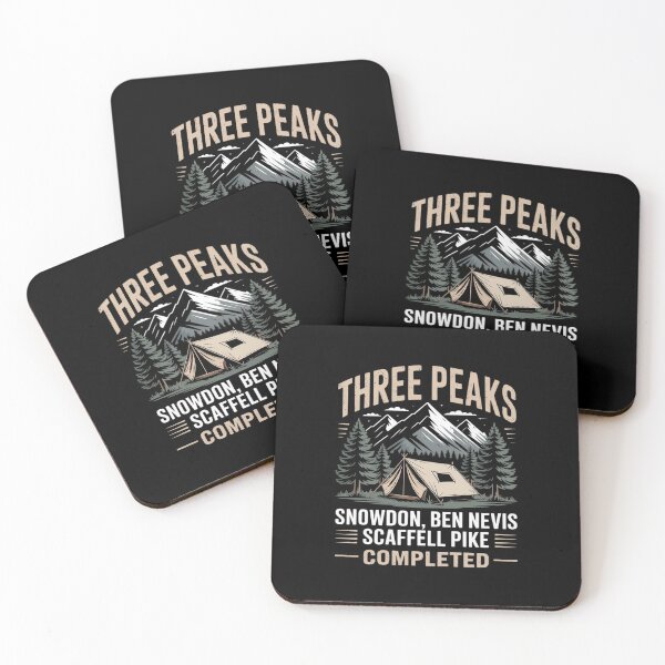 Item preview, Three Peaks Challenge Completed Hiking Souvenir designed and sold by Idarmotar.