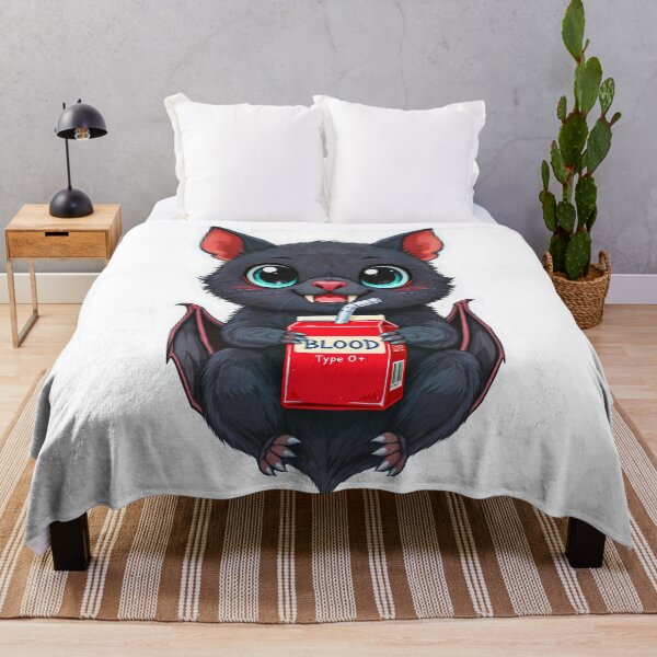 Item preview, Cute Halloween Bat Drinking Blood – Funny Kawaii Vampire Design designed and sold by Neer arts.