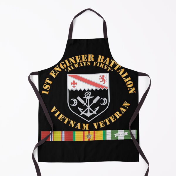 Item preview, Army - 1st Engineer Battalion - Always First - Vietnam Vet w VN SVC X 300 designed and sold by Military Insignia Products.