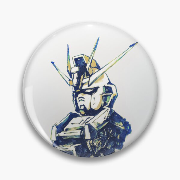 Item preview, Gundam head ink art yellow designed and sold by sabartgunpla.