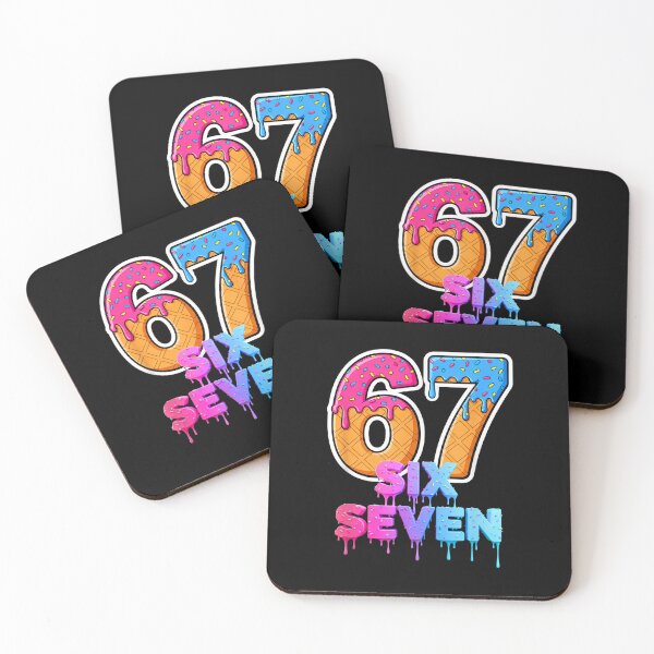 Item preview, Six Seven Ice Cream Drip Gen Alpha Slang 6 7 Trending Meme T-Shirt designed and sold by MikeJone.