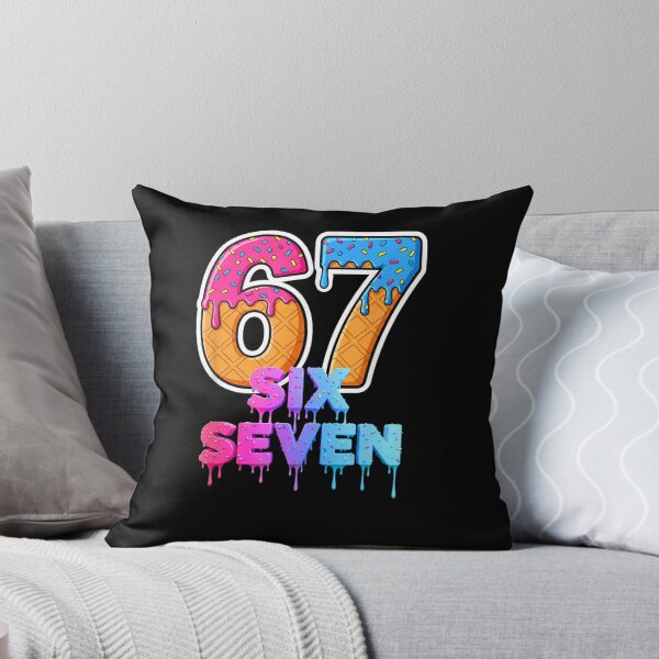 Item preview, Six Seven Ice Cream Drip Gen Alpha Slang 6 7 Trending Meme T-Shirt designed and sold by MikeJone.