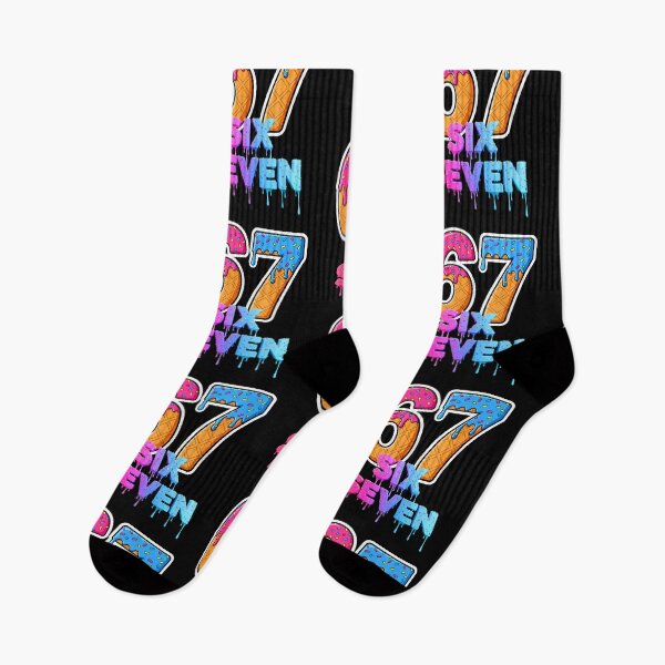 Item preview, Six Seven Ice Cream Drip Gen Alpha Slang 6 7 Trending Meme T-Shirt designed and sold by MikeJone.