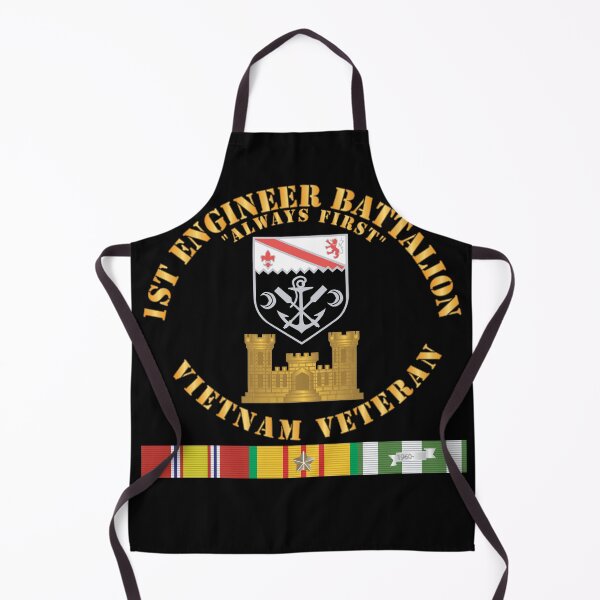 Item preview, Army - 1st Engineer Battalion - Always First - Vietnam Vet w Branch w VN SVC X 300 designed and sold by Military Insignia Products.