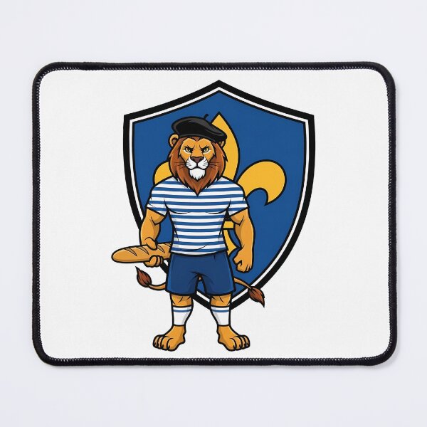 Item preview, French Lion Mascot Beret Baguette Fleur designed and sold by k3rstman1.