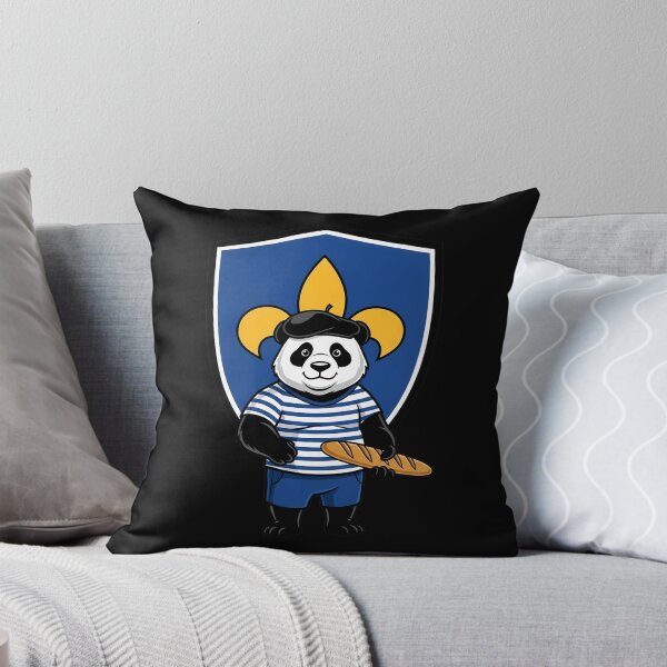 Item preview, French Panda Beret Baguette Fleur de Lis designed and sold by k3rstman1.