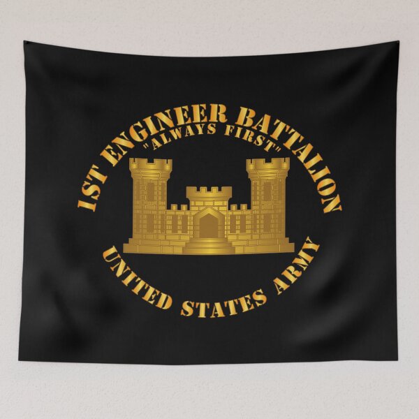 Item preview, Army - 1st Engineer Battalion - Always First w Branch designed and sold by Military Insignia Products.