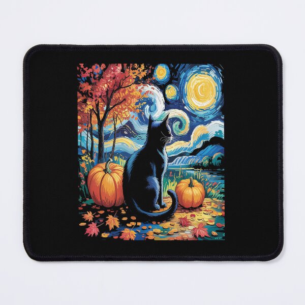 Item preview, Cat Starry Night Cat Lover Thanksgiving Fall Autumn designed and sold by VladoZork.