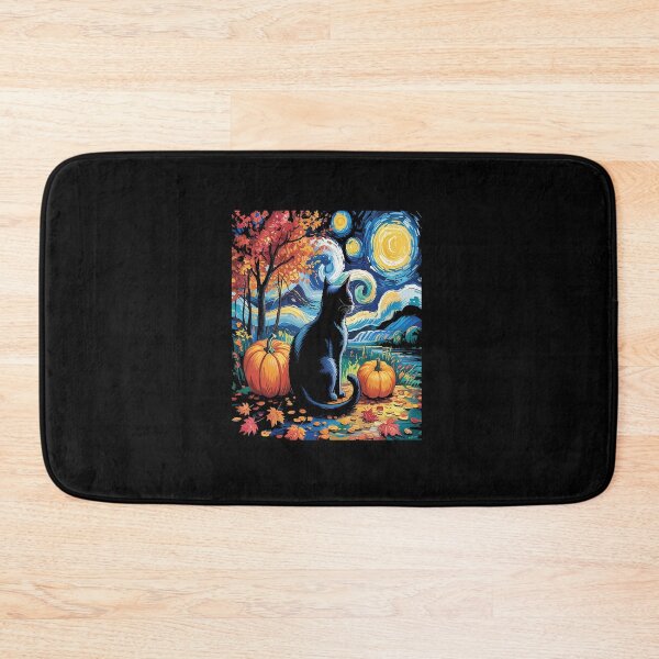 Item preview, Cat Starry Night Cat Lover Thanksgiving Fall Autumn designed and sold by VladoZork.