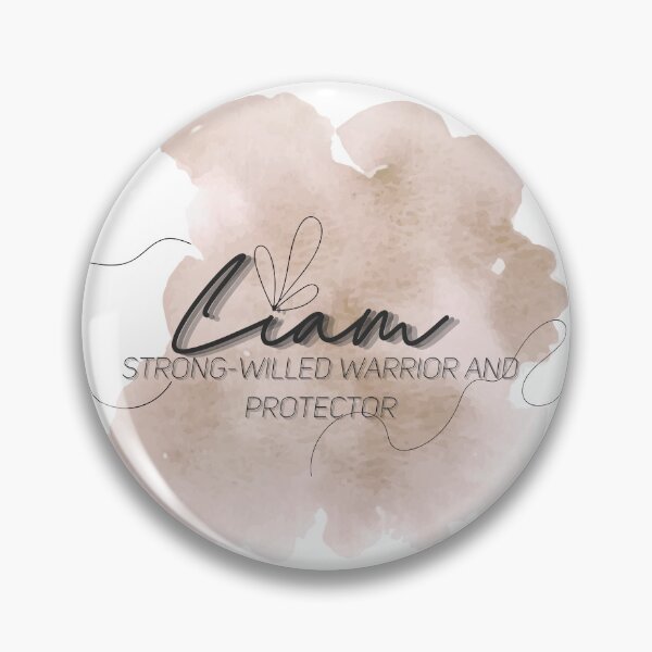 Item preview, Liam Meaning | Name Meaning | Minimalist Watercolor designed and sold by YvaineDesign.