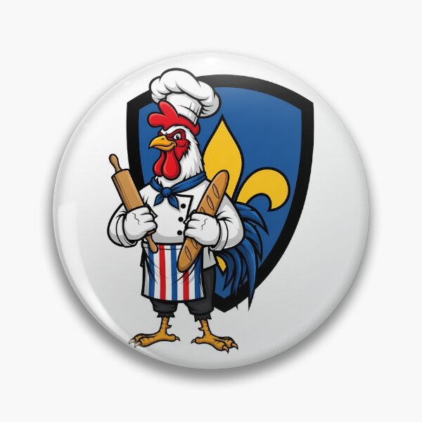 Item preview, French Chef Rooster Baker Fleur de Lis designed and sold by k3rstman1.