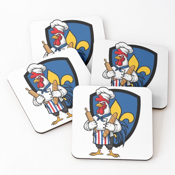 Item preview, French Chef Rooster Baker Fleur de Lis designed and sold by k3rstman1.