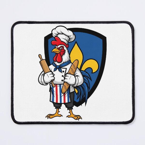 Item preview, French Chef Rooster Baker Fleur de Lis designed and sold by k3rstman1.