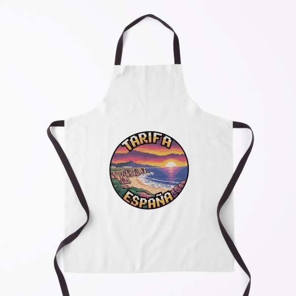 Item preview, Tarifa España Retro Sunset Pixel Art Cliffside designed and sold by CircinusStore.