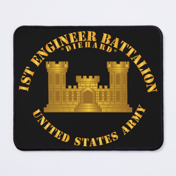 Item preview, Army - 1st Engineer Battalion - Diehard w Branch designed and sold by Military Insignia Products.