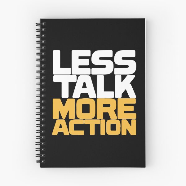 Item preview, Less Talk More Action | Ultimate Hustle & Productivity Quote Design designed and sold by Artbyhannan.