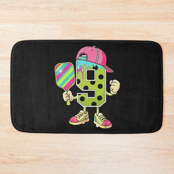 Item preview, Pickleball Number 9 Birthday Character Tee designed and sold by LarryMBrown.