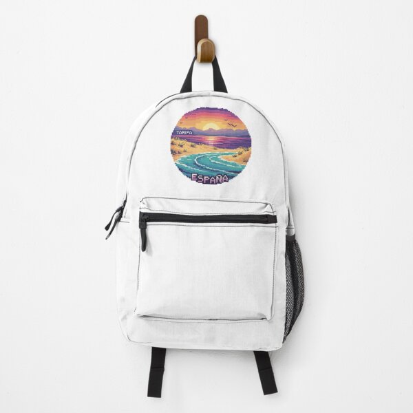 Item preview, Tarifa España Pixel Sunset Retro Beach Scene designed and sold by CircinusStore.