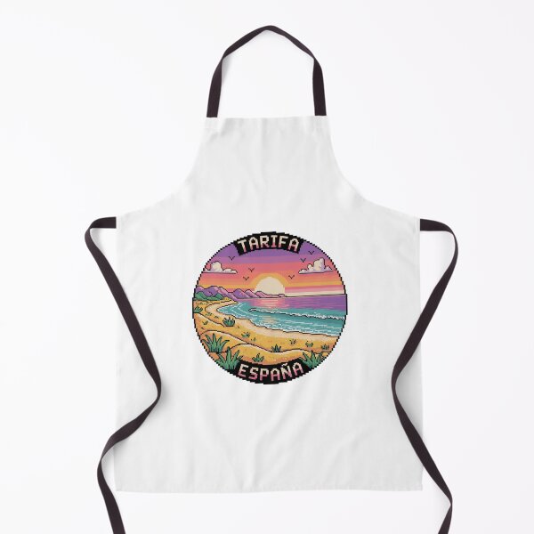 Item preview, Tarifa España Pixel Sunset Retro Coast View designed and sold by CircinusStore.
