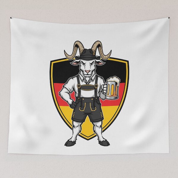Item preview, German Beer Goat Oktoberfest Lederhosen designed and sold by k3rstman1.
