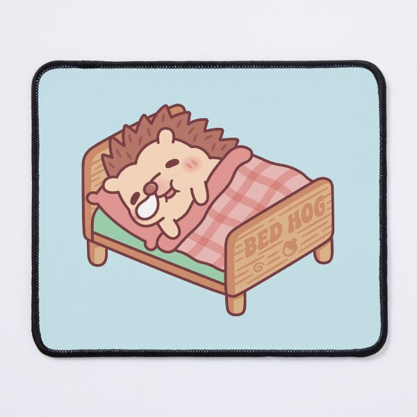 Item preview, Cute Sleeping Hedgehog Bed Hog Pun Funny designed and sold by rustydoodle.