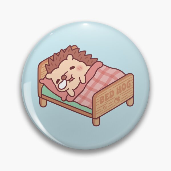 Item preview, Cute Sleeping Hedgehog Bed Hog Pun Funny designed and sold by rustydoodle.