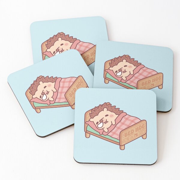 Item preview, Cute Sleeping Hedgehog Bed Hog Pun Funny designed and sold by rustydoodle.