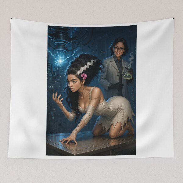 Item preview, Shanti Riveria bride of Frankenstein monster mash designed and sold by CathryneDelamort.