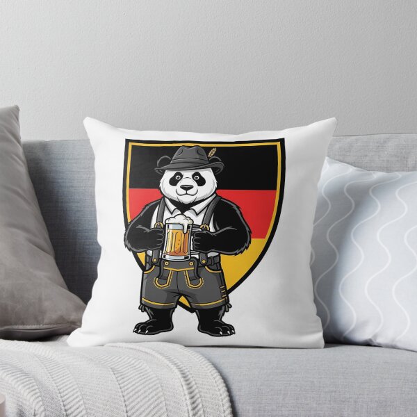 Item preview, Oktoberfest Panda Cerveza Pantalones de cuero alemanes designed and sold by k3rstman1.