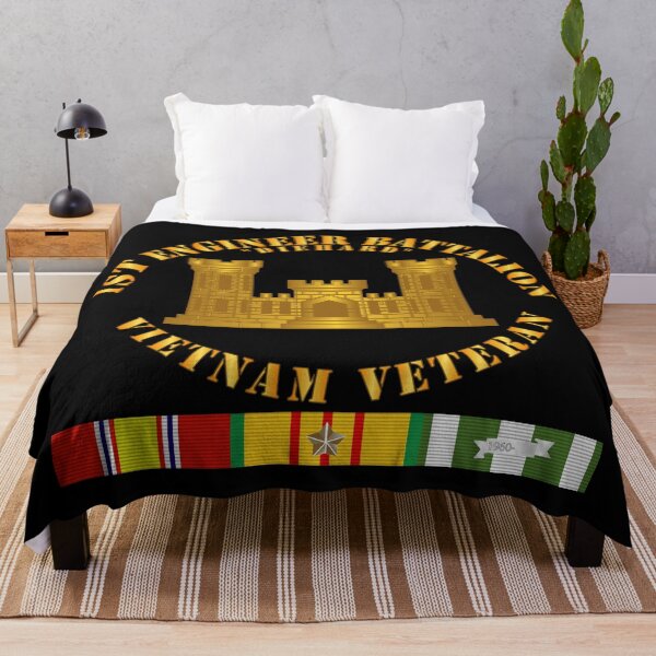 Item preview, Army - 1st Engineer Battalion - Vietnam Vet w Branch w VN SVC designed and sold by Military Insignia Products.