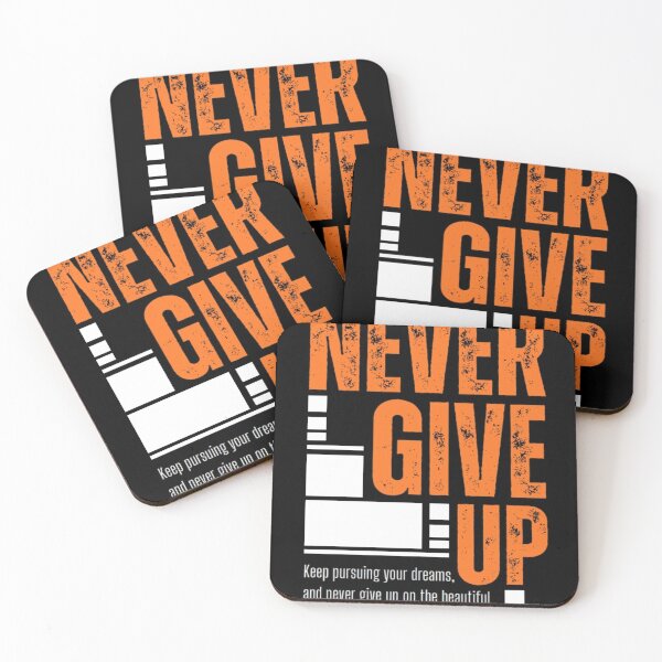 Item preview, Never Give Up designed and sold by BELEAFCREATIV1.