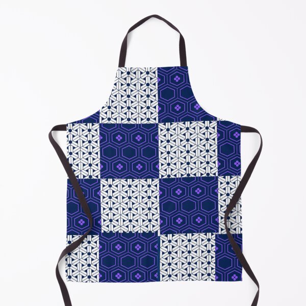 Item preview, Floral Purple and Grey Kikko Hexagon Checker Pattern – Elegant Japanese-Inspired Design designed and sold by Cultradesign.