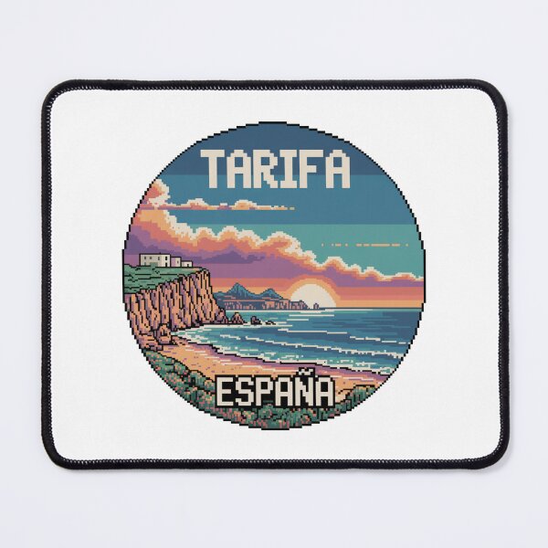 Item preview, Tarifa España Pixel Art Sunset Coastal View designed and sold by CircinusStore.