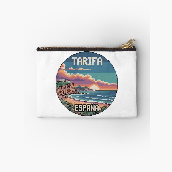 Item preview, Tarifa España Pixel Art Sunset Coastal View designed and sold by CircinusStore.