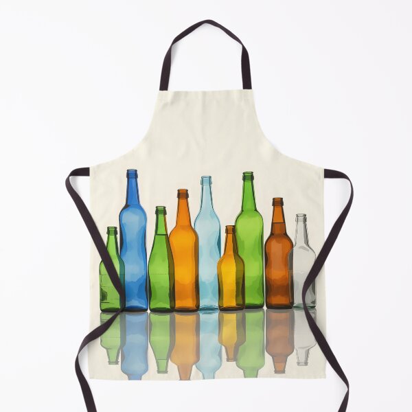 Item preview, Sleek city skyline made of glass bottles designed and sold by Ponted.